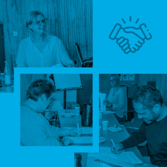 Grüner Daumen²: Blumen bauen Brücken Drei Bilder von Hochzwei Mitarbeitern