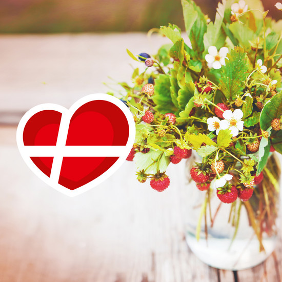 Blumenstrauß in Glasvase