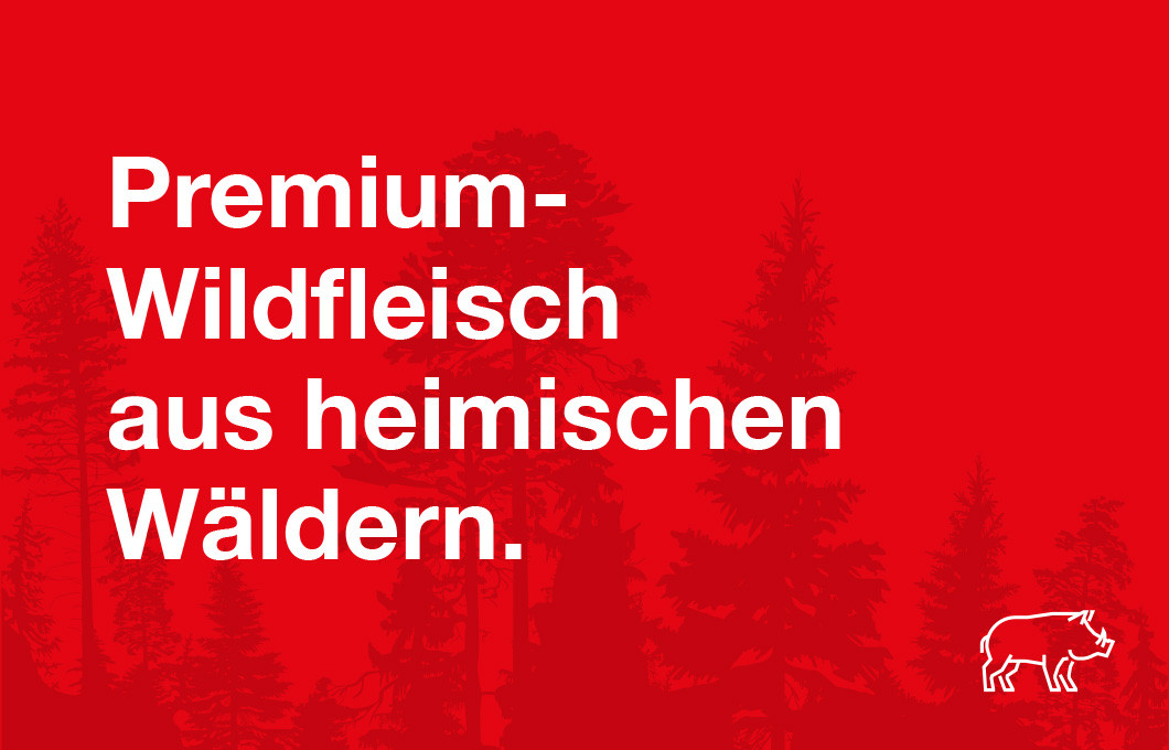 Roter Hintergrund mit weißer Schrift