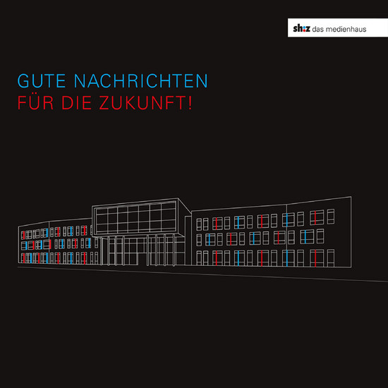 Konzept für Eröffnungskampagne Illustriertes shz Gebäude