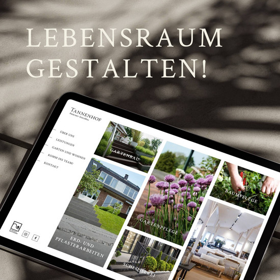 Website-Relaunch für Garten- und Landschaftsbau Lebensraum gestalten – Tannenhof Petersen