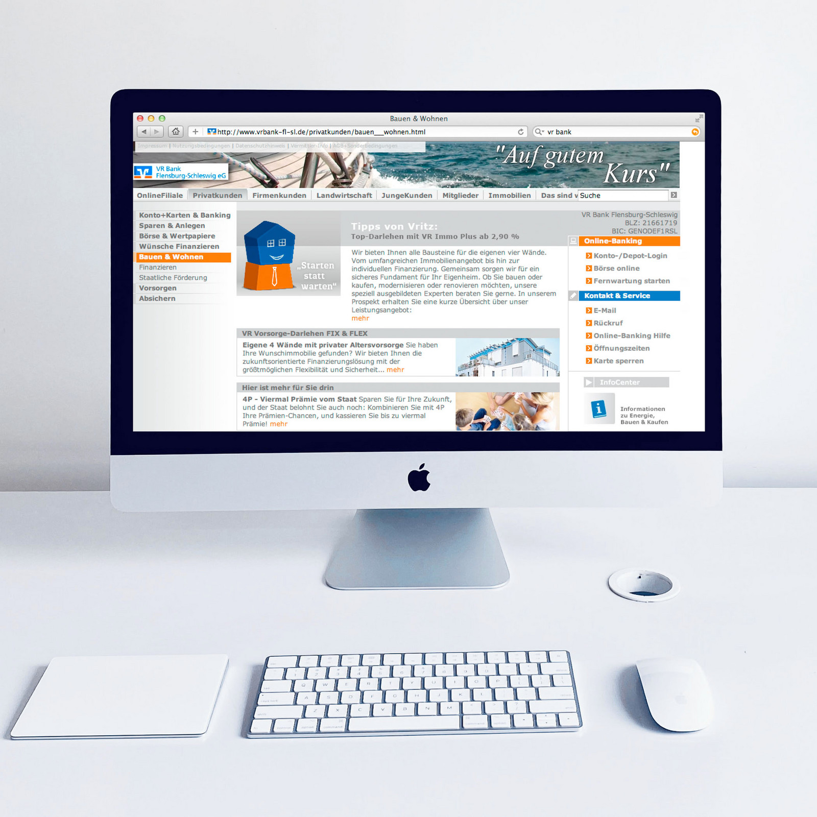 hochzwei_vrb_teaser_05.jpg Macbook mit VR Bank Homepage