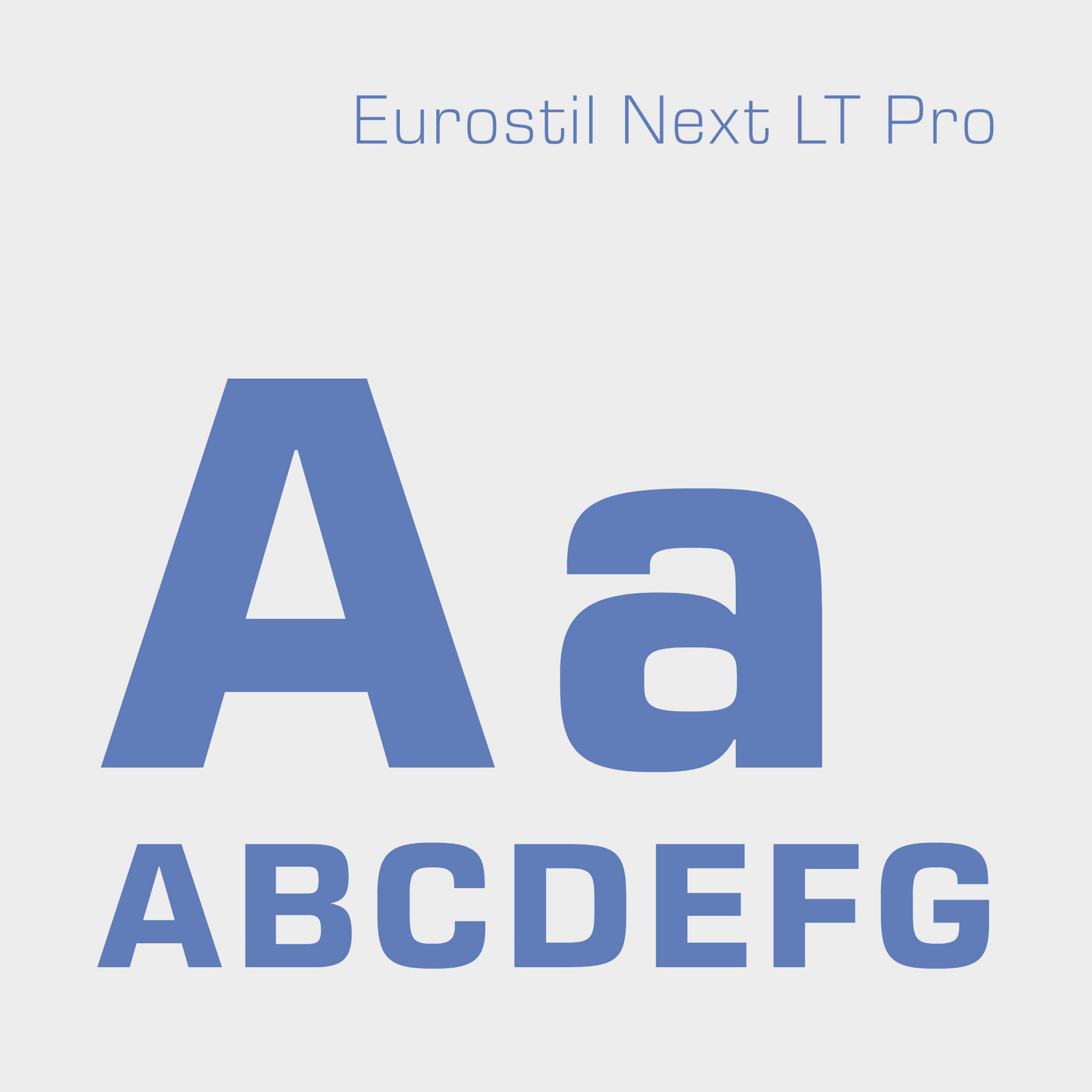 hochzwei_fab_teaser_04.jpg Blaue Schriftprobe der Schrift Eurostil