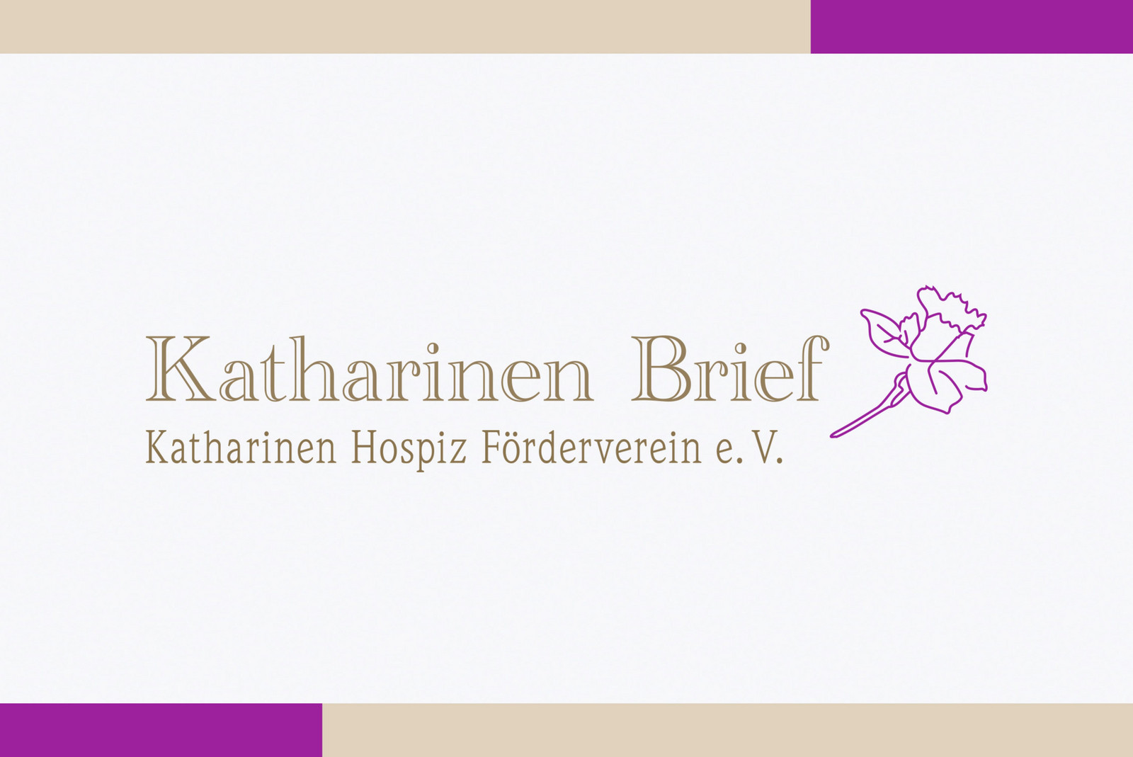 hochzwei_kaho_teaser_gross_01.jpg Der Katharinen Brief mit einer lilanen illustrierten Blume
