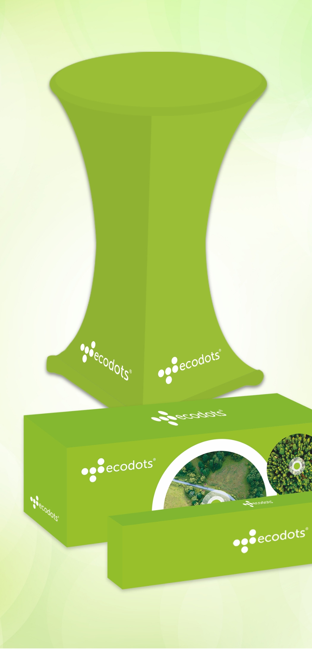 hochzwei_wulf_teaser_12.jpg Tischhussen für eine Messe mit dem Design von ecodots.