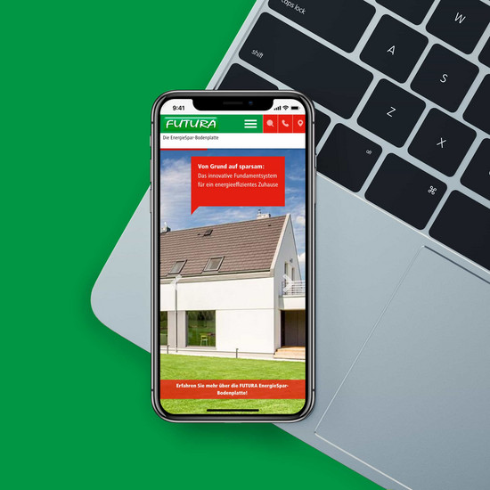 Viele gute Gründe Futura Homepage als Smartphone Version