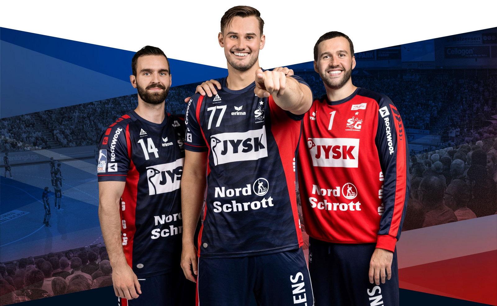 hochzwei_sgAnpfiff_teaser_04.jpg Ein SG Spieler zeigt mit dem Finger in die Kamera