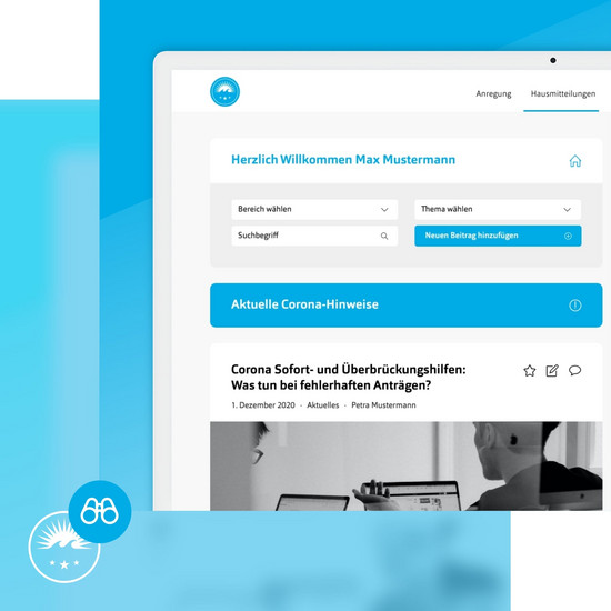 Smarter arbeiten über das Intranet Ausschnitt eines Hochzwei Onlinebeitrages