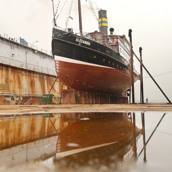Schiff Alexandra in der Werft