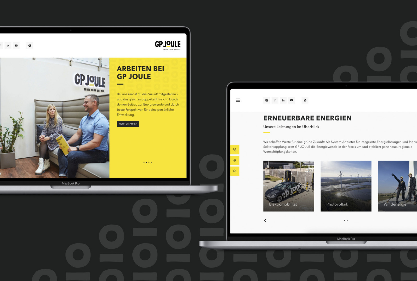 hochzwei_GP_teaser_03.jpg Einblicke in die neue Seite auf schwarzem Hintergrund