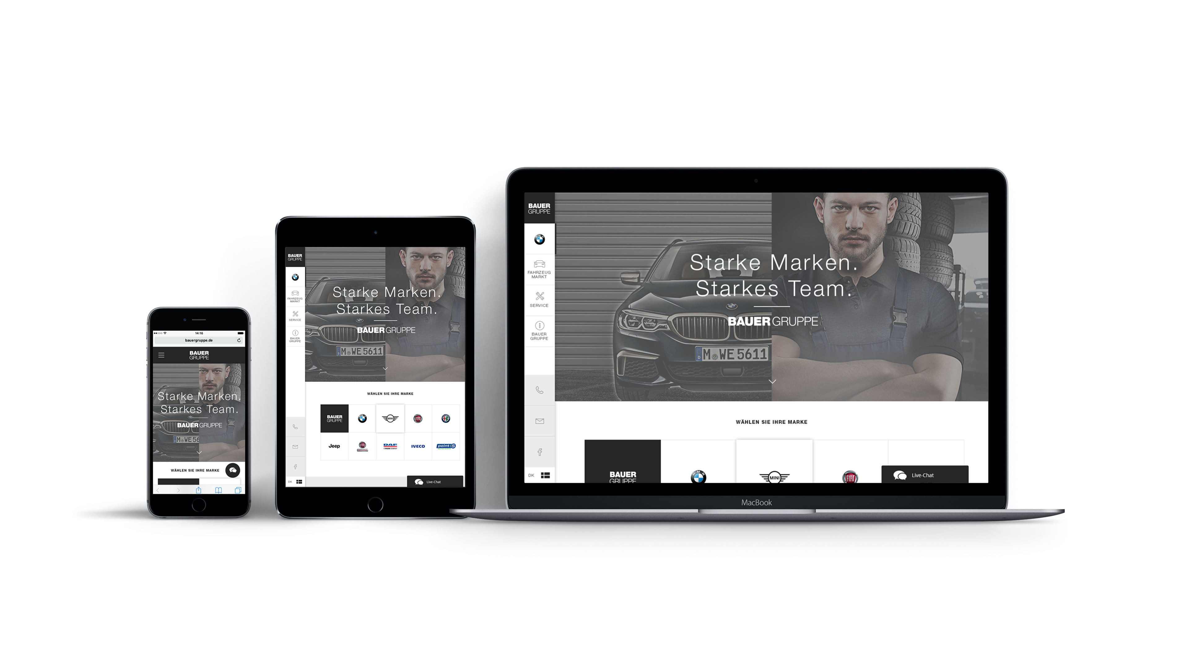 hochzwei_abau_slider_01.jpg Smartphone, Tablet und Laptop zeigen Website bauergruppe.de