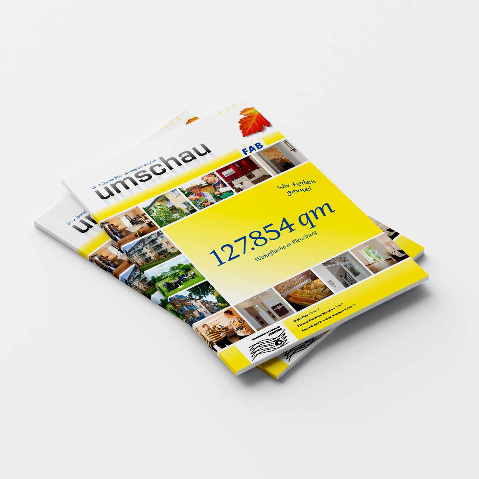 hochzwei_fab_teaser_06.jpg Zwei Magazine der FAB Umschau mit gelbem Titelblatt