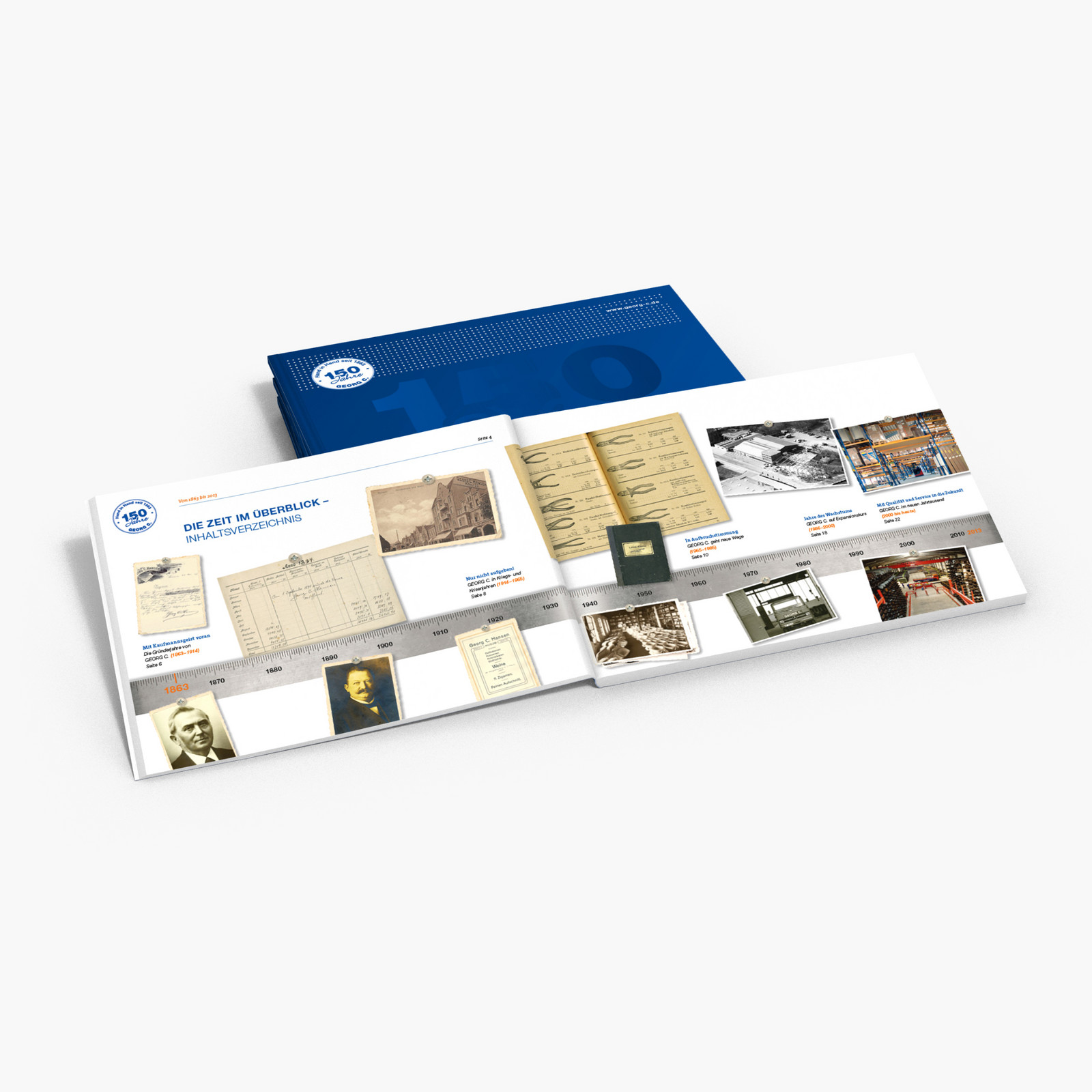 hochzwei_georgc_teaser_06.jpg Ein aufgeschlagenes Jubiläumsbuch von Georg C