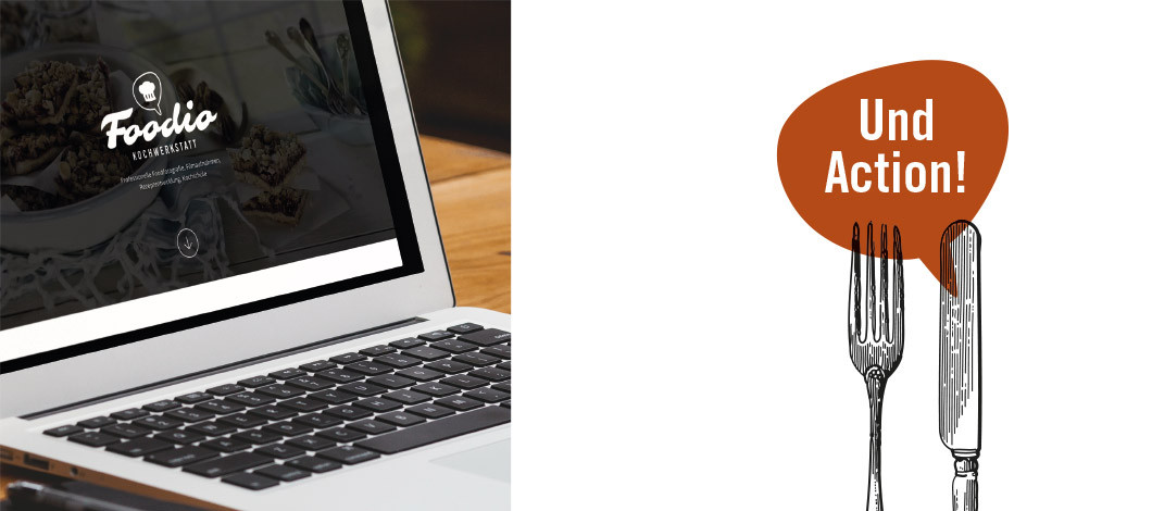 Besteck mit Sprechblase