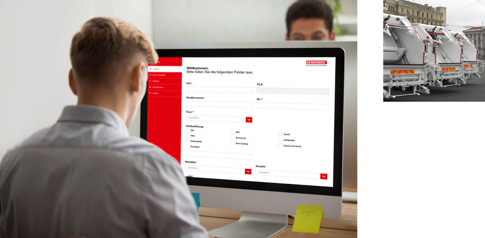 remondis-09-10.jpg Remondis Mitarbeiter sitzen am Schreibtisch