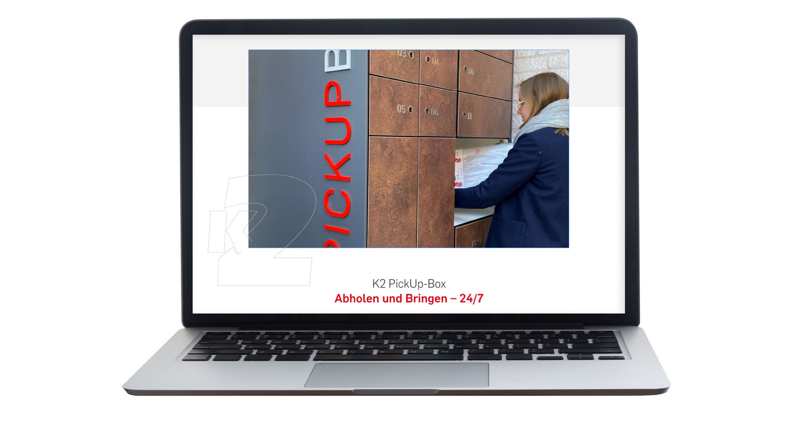 k2-08.jpg Grauer Laptop mit weißen Bildschirm