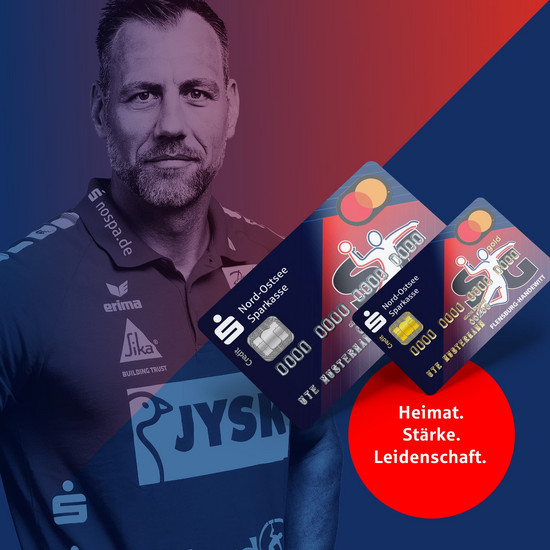 Maik Machulla posiert in der Sparkassen Werbung