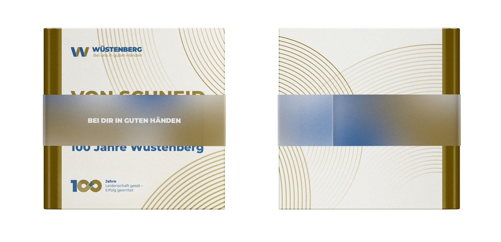 Die gedruckte Festschrift von Wüstenberg mit Banderole 