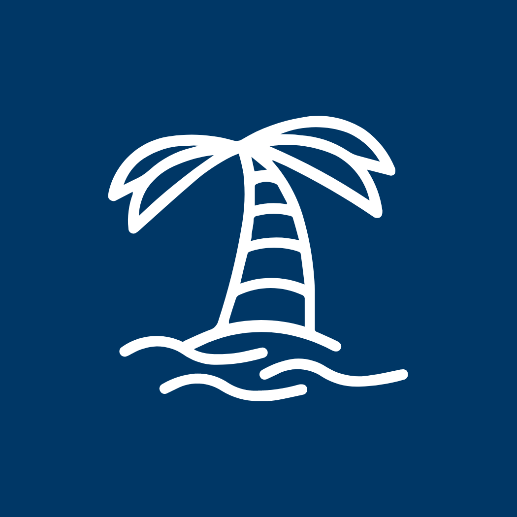 h2_flughafen-sylt_teaser_03.png Eine weiße Palme auf blauen Hintergrund