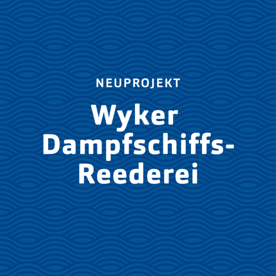 Seefest²: Wyker Dampfschiffs-Reederei Blaue Kachel für Wyker Dampfschiff Reederei