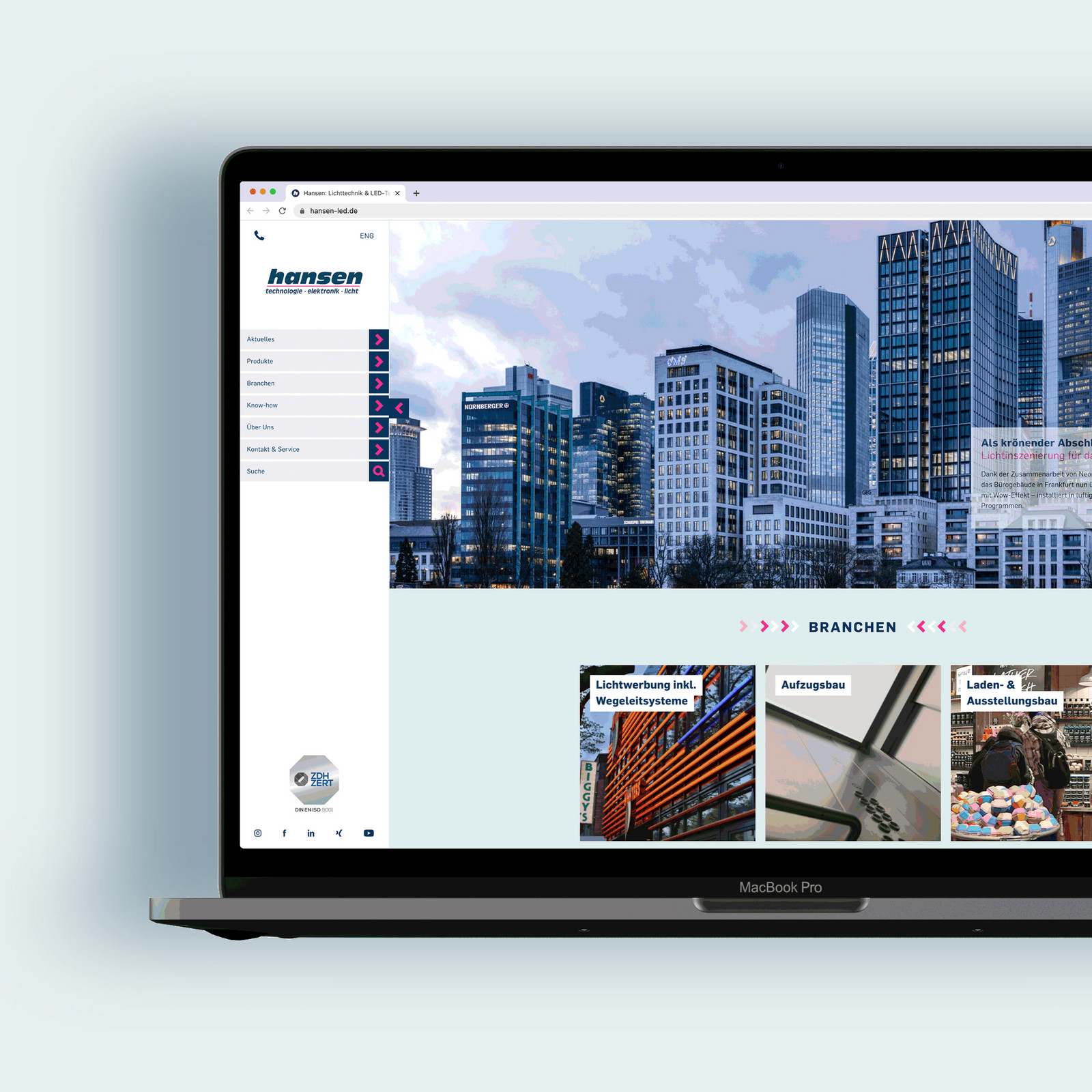 hochzwei_hane_teaser_02.jpg Hansen Elektronik Homepage in desktop Ansicht