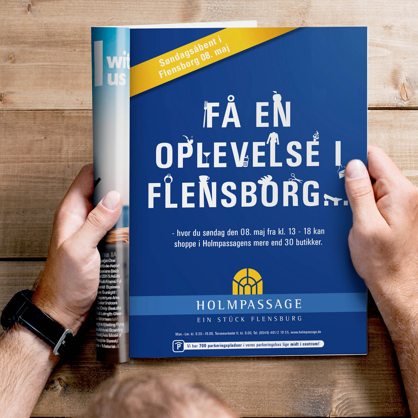 hochzwei_holmpassage_teaser_03.jpg Werbung für die Holmpassage in einem magazin