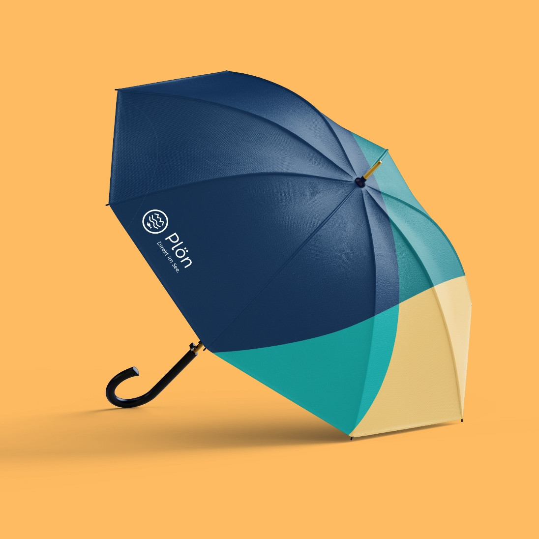 Ein Regenschirm mit dem neuen Design