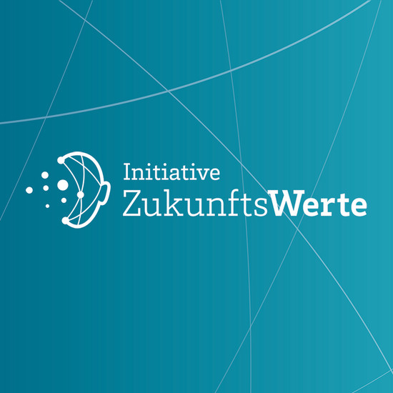 Zukunftswerte 2020 Blaue Grafik über Zukunftswerte