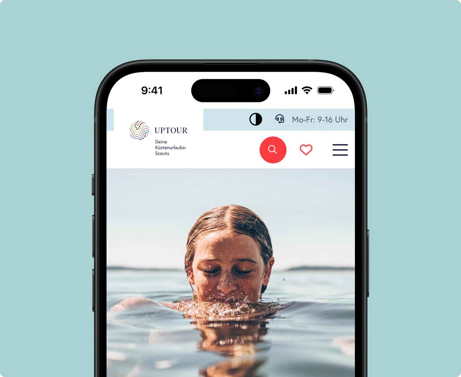 h2_upt_teaser_06.jpg Ansicht eines Smartphones mit der Uptour Seite.