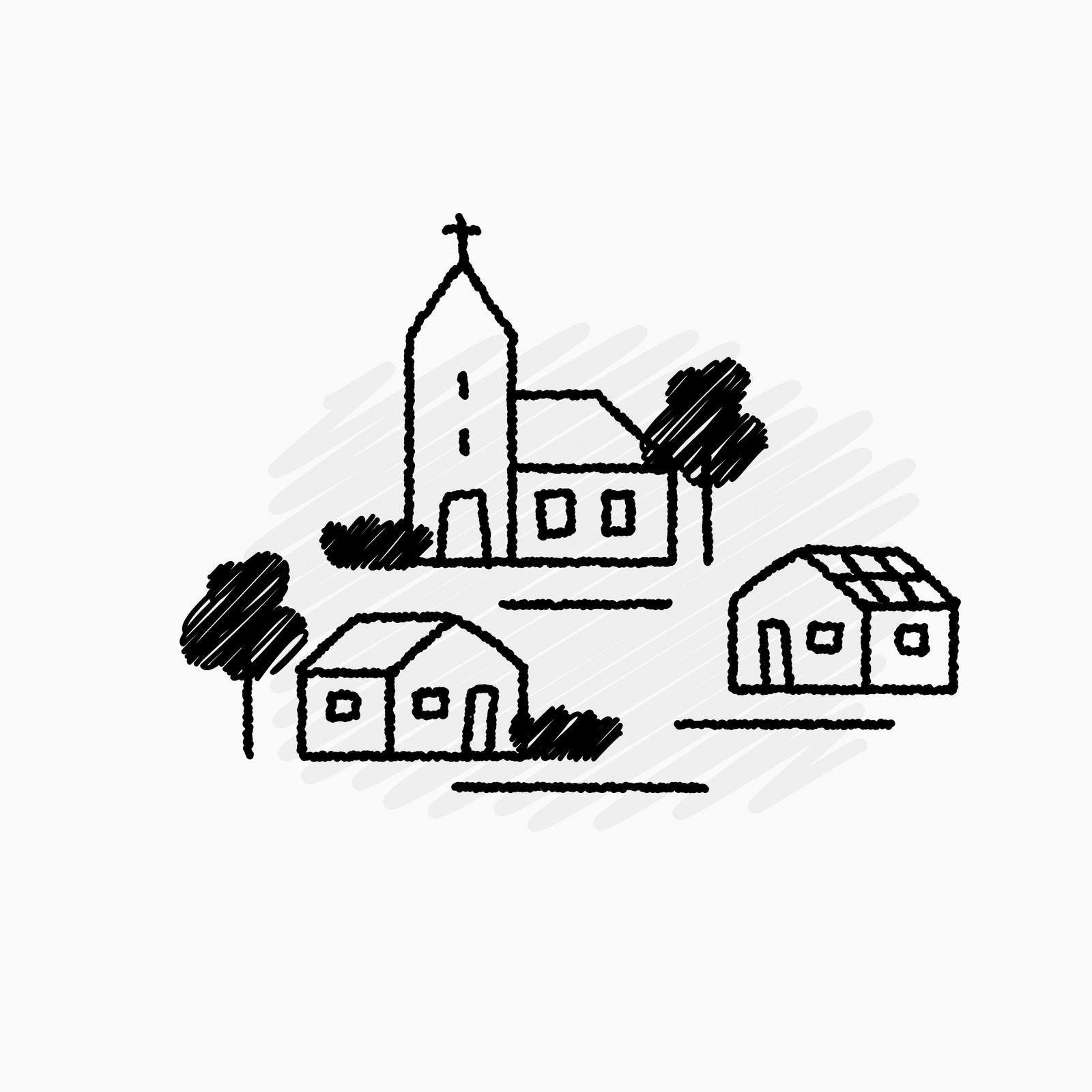 hochzwei_gpjoulewindfilm_teaser05.jpg Eine schwarz gezeichnete Kirche