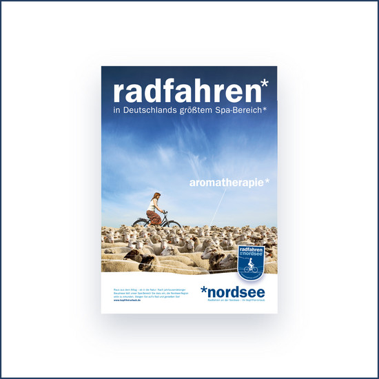 Rückenwind Nordsee Tourismus Magazin mit einer Frau auf dem Cover