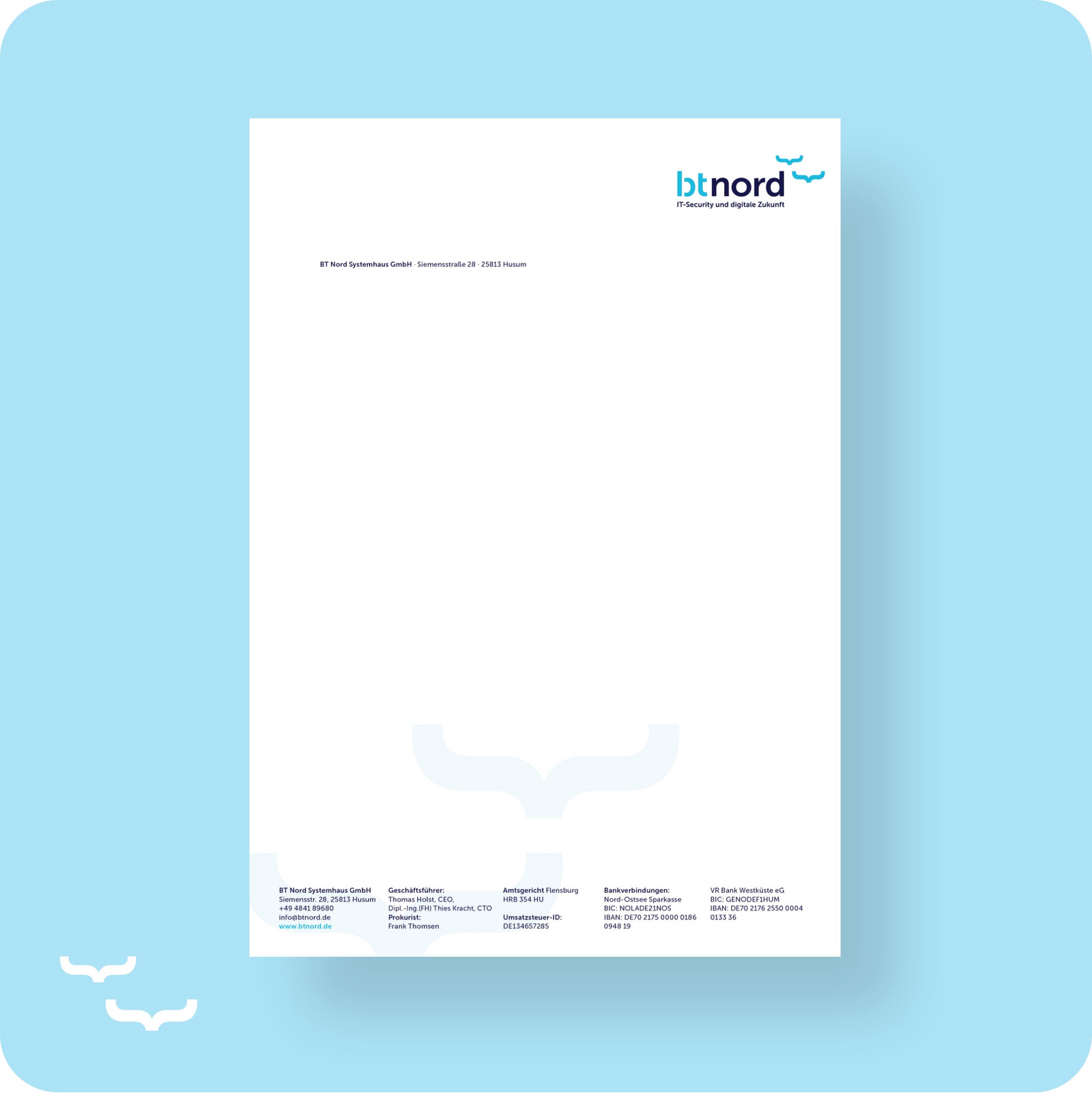 hochzwei_BT-Nord_teaser_06.jpg Das neue Briefpapier mit Logo und stilisierten Möwen im Fußzeilenbereich.