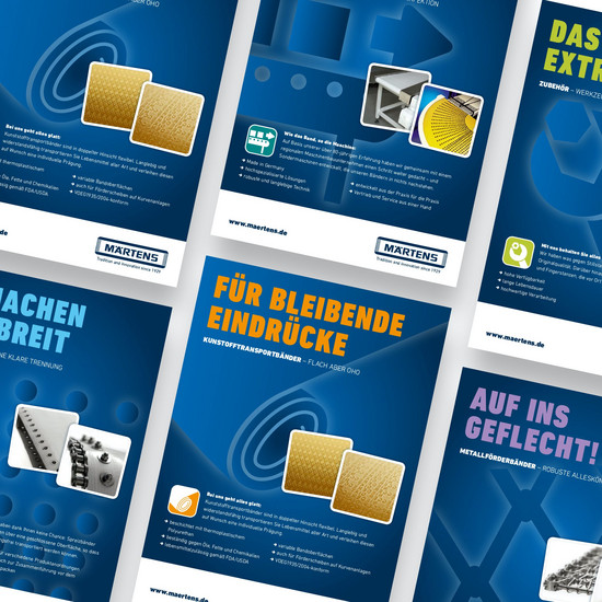 Am laufenden Band Sechs Märtens Flyer