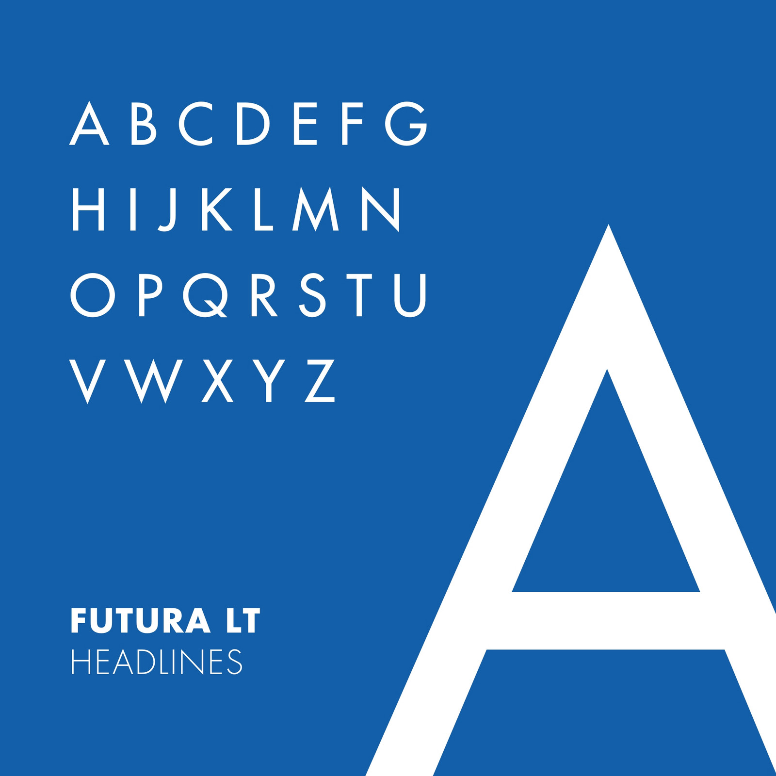 Alphabet mit großem A