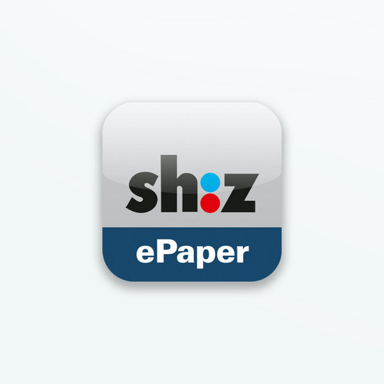 Chamäleon Logo des shz epaper