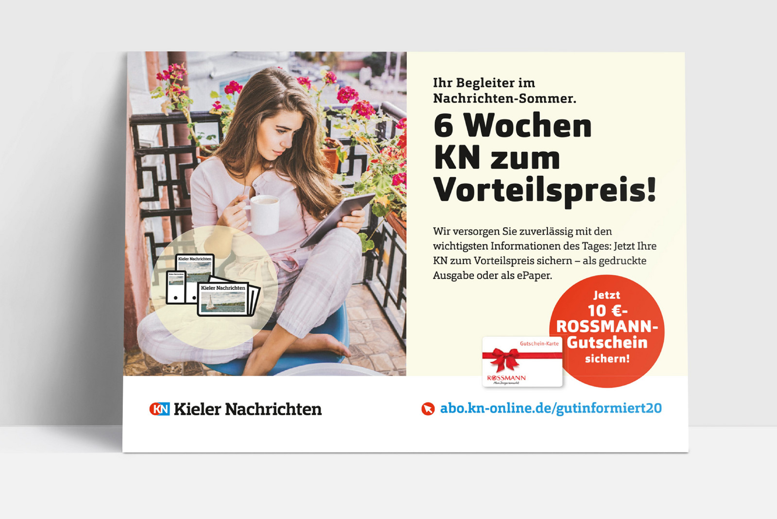 hochzwei_kn_teaser_gross_01.jpg Flyer der KN mit einem Bild einer Frau auf dem Balkon
