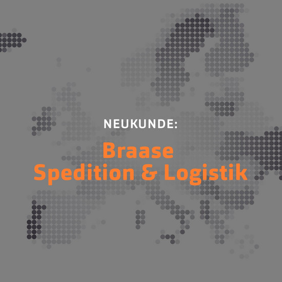 Auf Touren bringen²: Braase Gekachelte Karte von Europa für Neukunde Braase Spedition & Logistik
