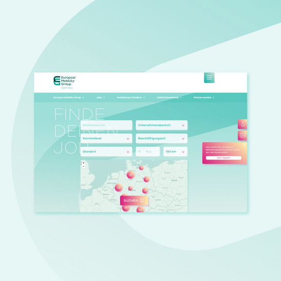 Einen Gang höher Vier Kacheln für Europcar