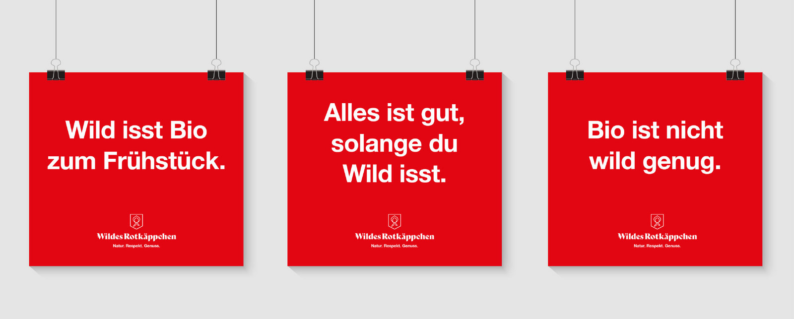 Drei rote Banner von Wildes Rotkaeppchen