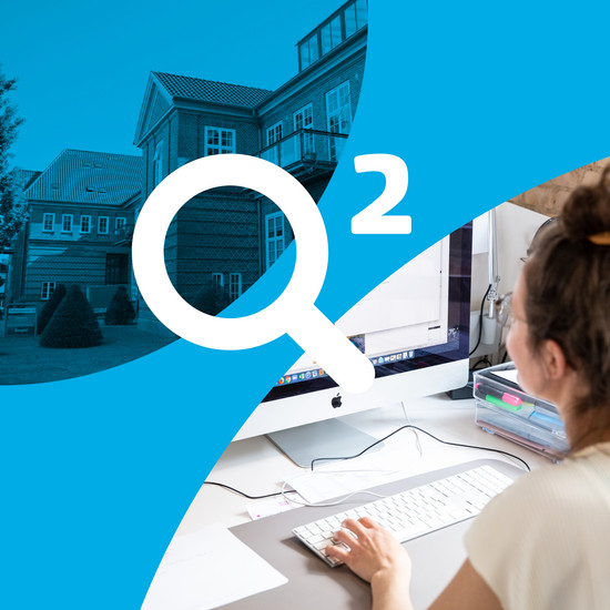 Sichere Arbeitsplätze Hochzwei Lupe mit hinterlegten Fotografien