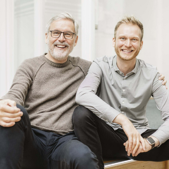 1 + 1 = 10 Teamfoto von Burkhard Lauritzen und Stephan Müller